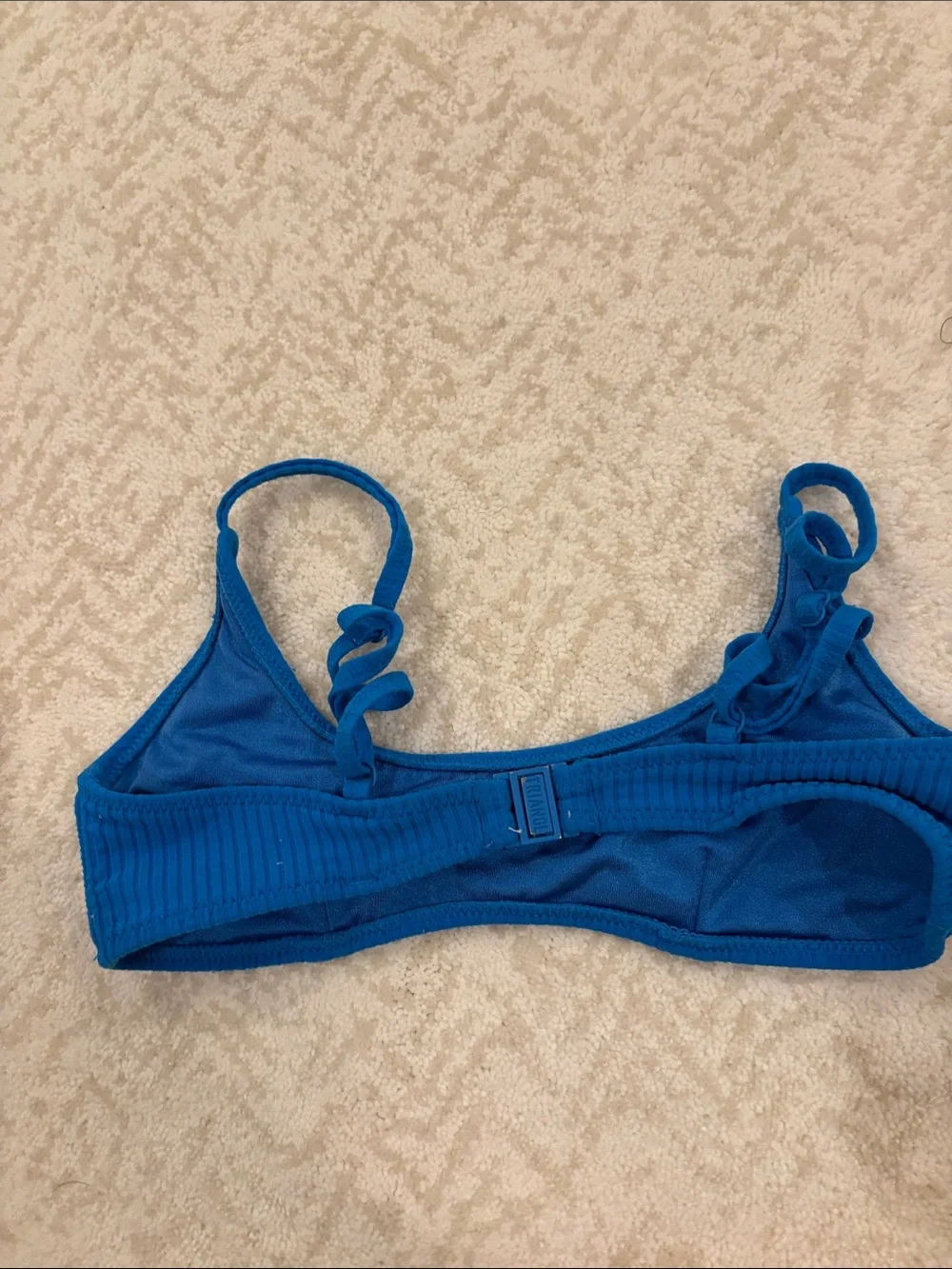 triangl swimwear Ribbed Bikini Set in Bright Blue